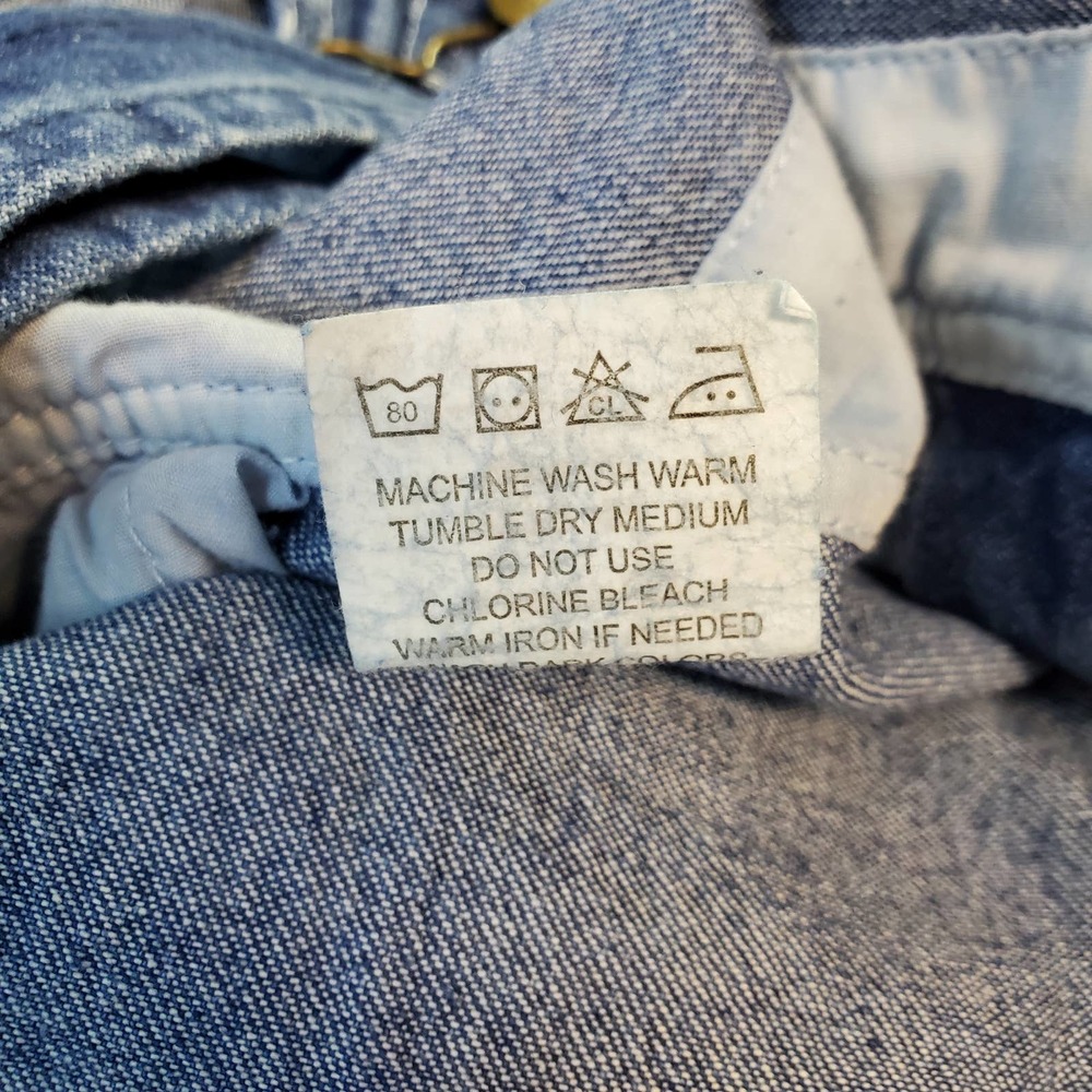 Key Men's Blue Denim Bib Overall - Picture 11 of 12